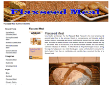 Tablet Screenshot of flaxseedmeal.net